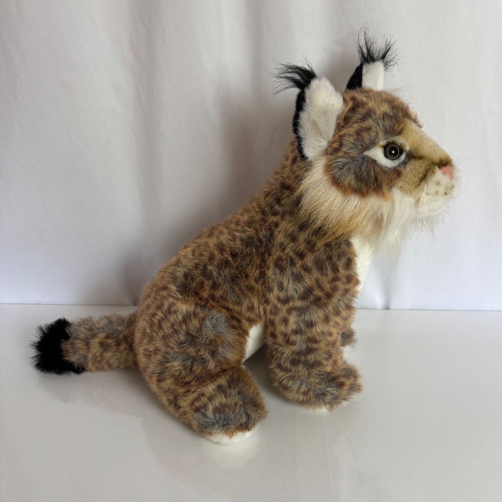 Vtg Rare Retired Fiesta Lynx Plush Stuffed Animal 14.5 Inch Bobcat Wild Cat